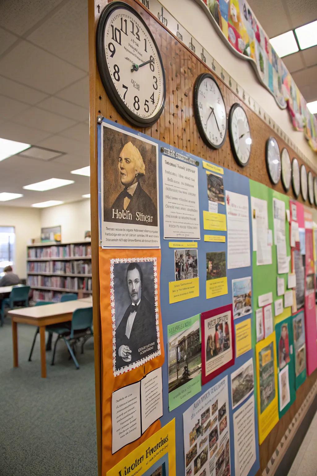 A history timeline to make pupils excited about the past and key figures.