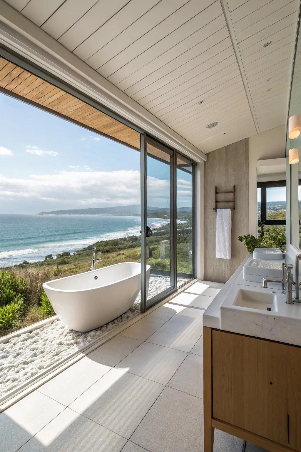 Open layouts enhance the airy feeling.