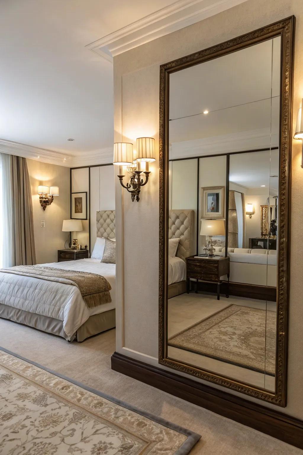 Symmetrical lights enhance balance and visual appeal.