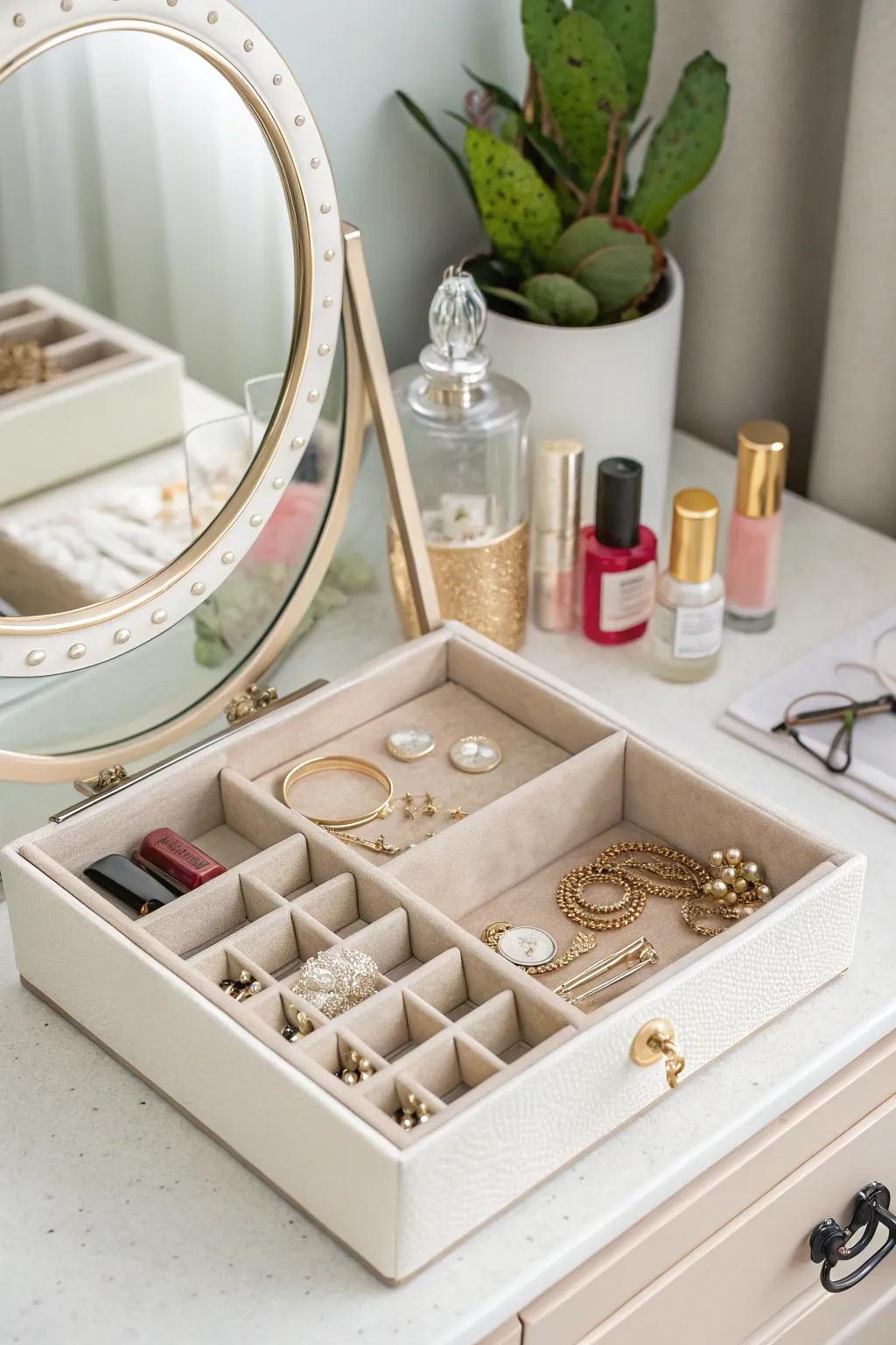Jewelry organizers that blend functionality with elegance.