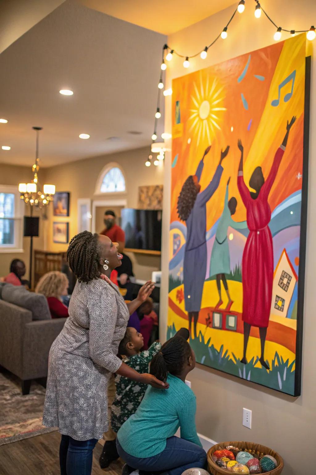 Joyful praise art infuses your home with celebration and energy.