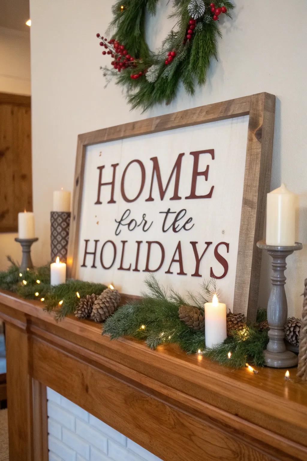 Achieve cozy charm with a farmhouse-style festive marker.