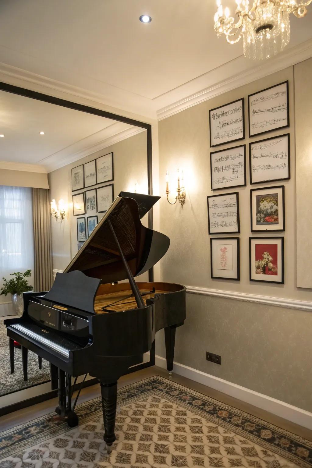 Mirrors can make the space feel bigger.