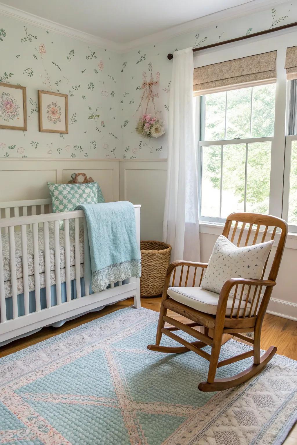 Customized nursery furniture creating a dreamy and functional space