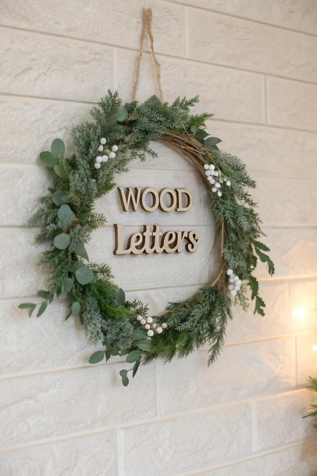 Craft your holiday esprit with a personalized wreath that speaks to your heart.
