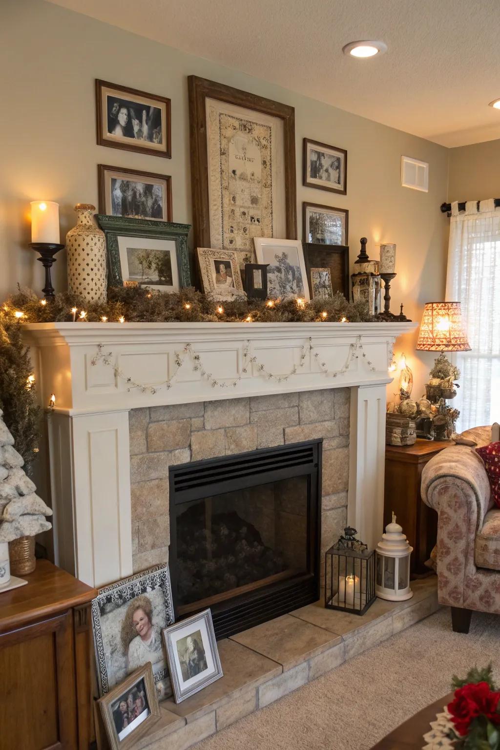 The mixing of ornamental pieces offers a sense of remembrance.