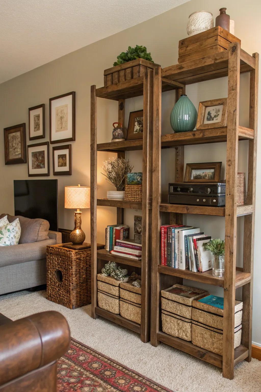 Countryside shelving unites storage with panache.