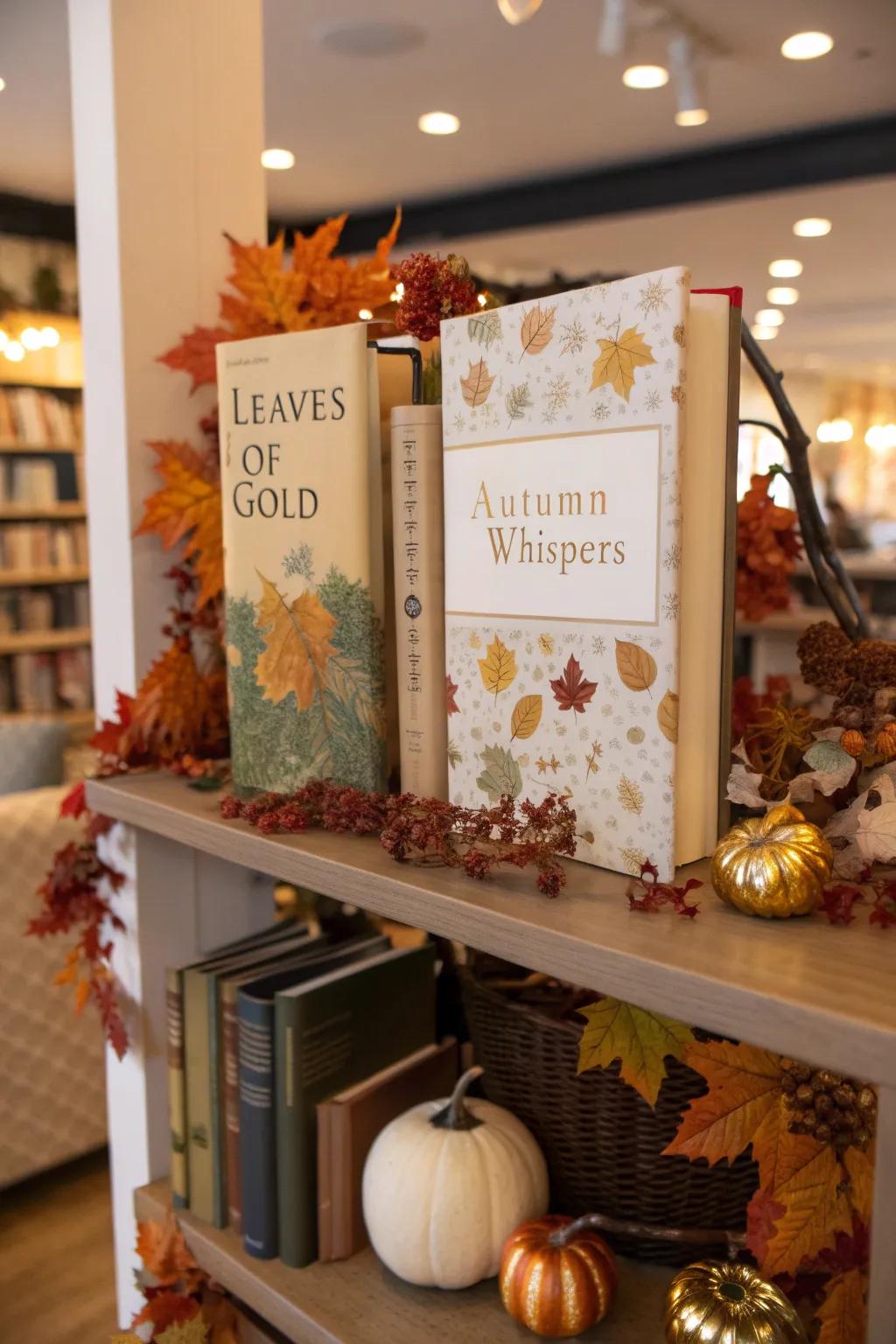 Curate a seasonal narrative presentation for autumn.