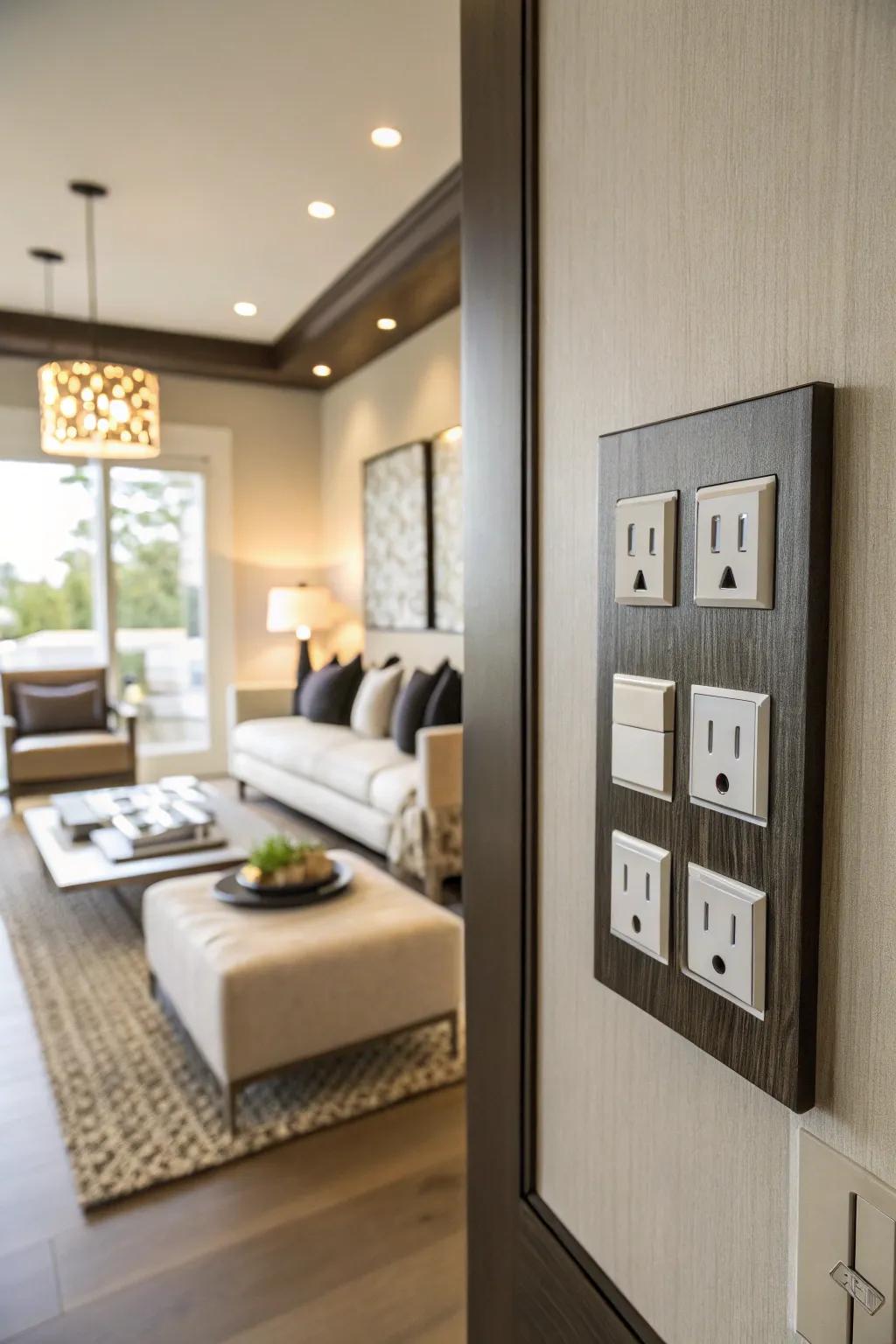 New wall fixture plates: adding that perfect finishing touch.