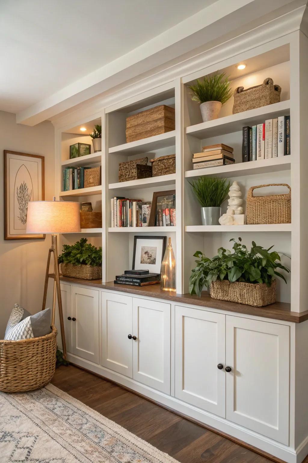 Smart storage solutions that keep everything organized and accessible.