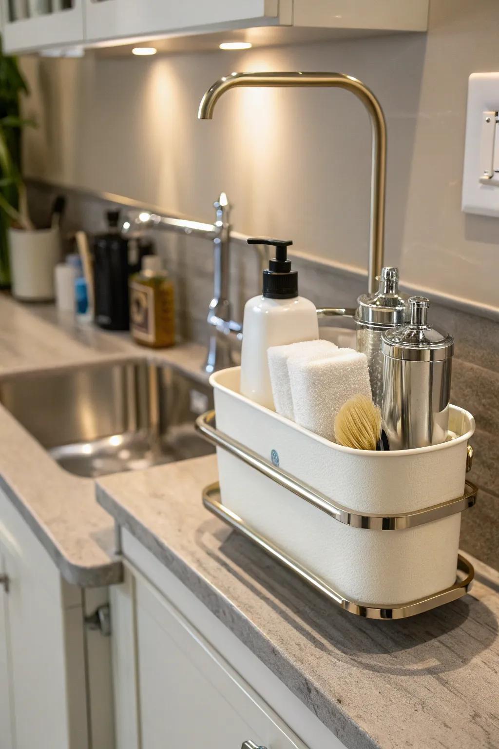 Incorporate a modern feel with a soaring container.