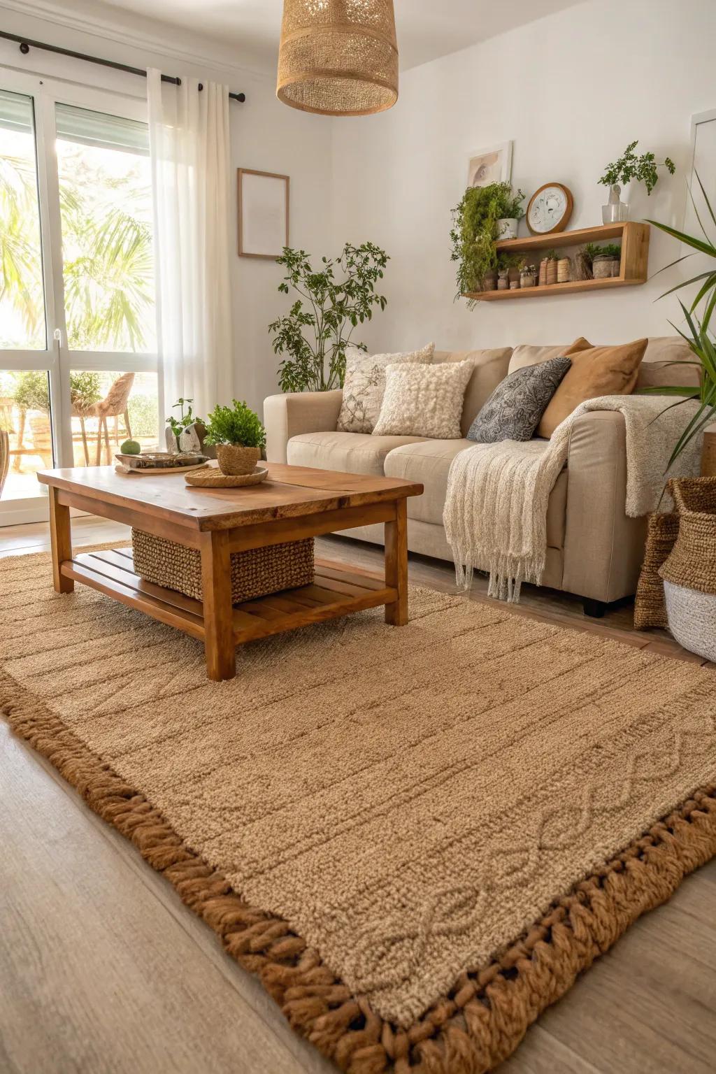 A lounge featuring an environmentally sound material cover crafted from sustainable resources