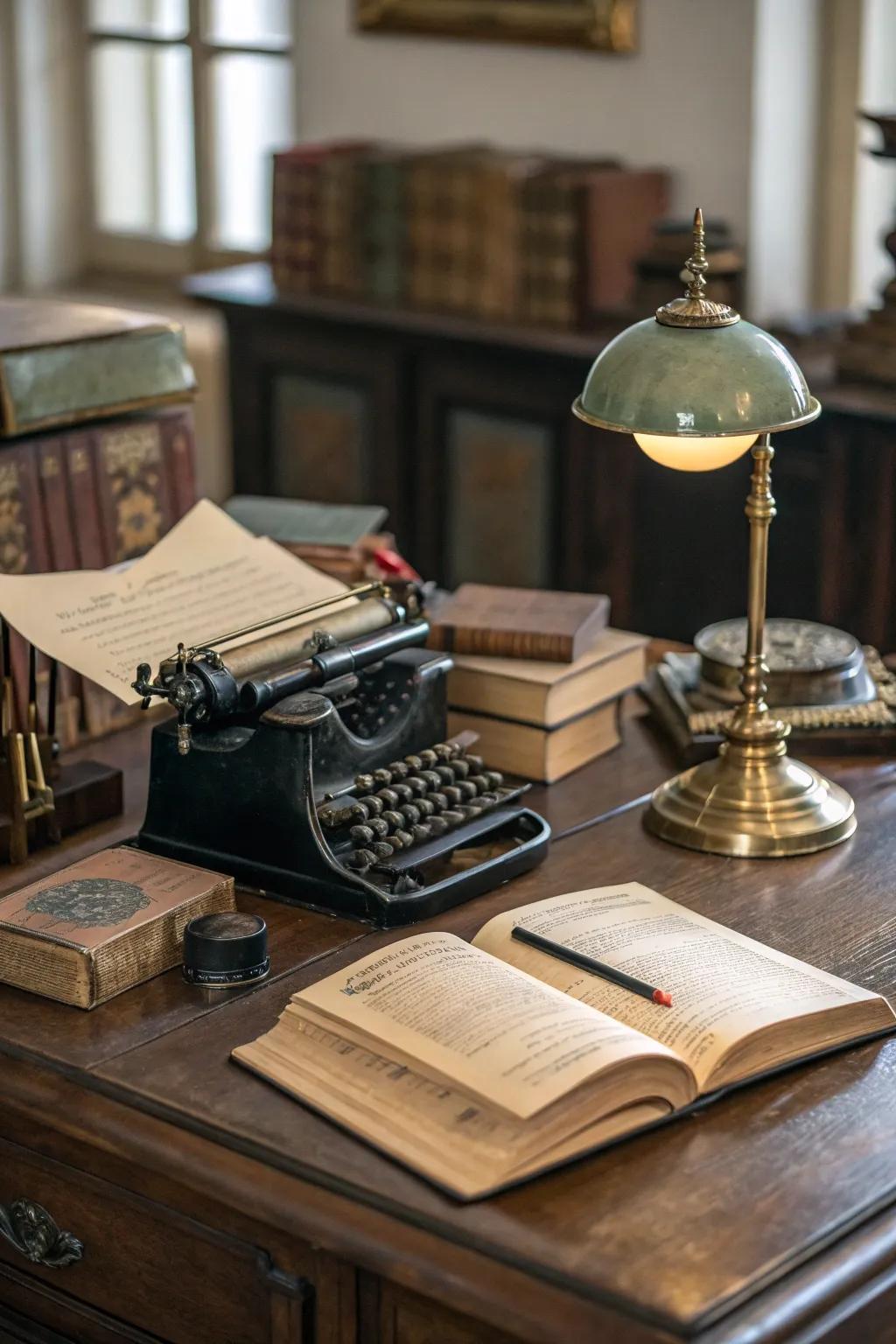 Prohibition-era artifacts add credibility and historical context.