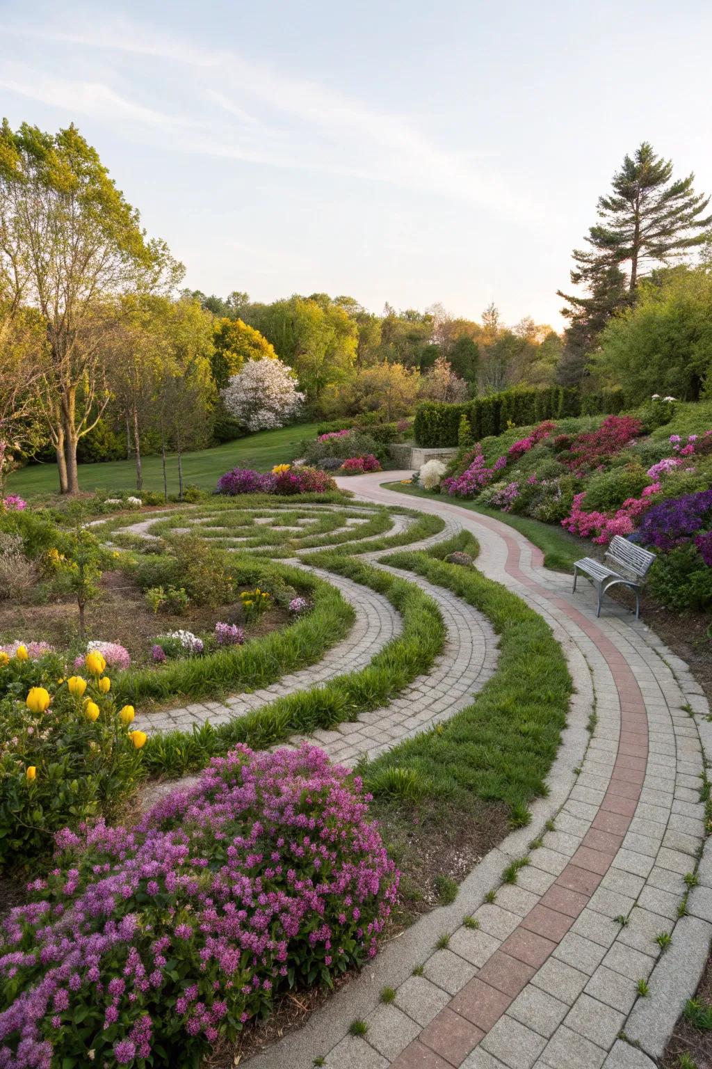 Maze-like pathways add intrigue and playfulness.