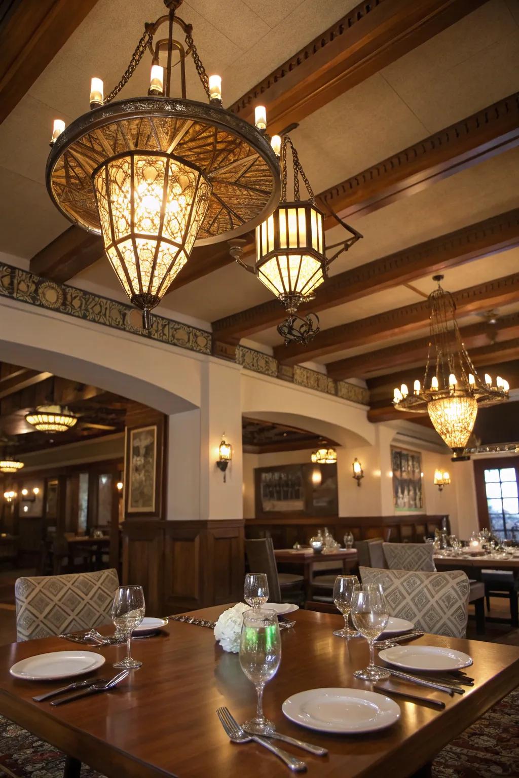 Bring back charm with Art Deco lighting.