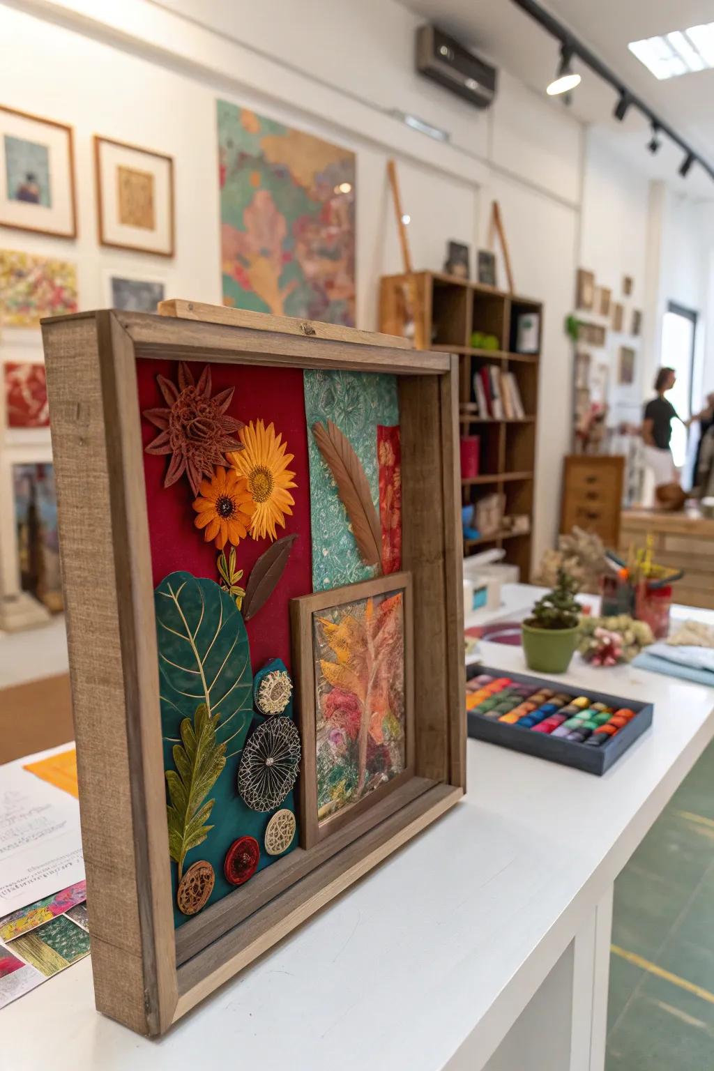 Unleash your ingenuity using a DIY shadow box masterpiece.