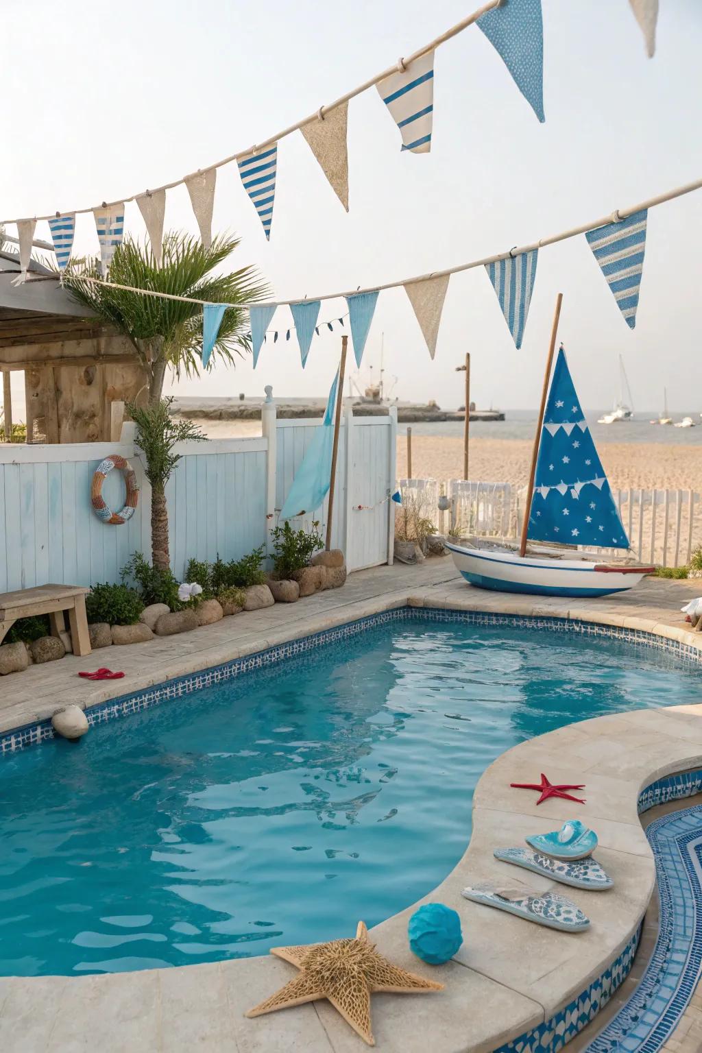 Bring coastal vibes to your backyard with a compact pool.