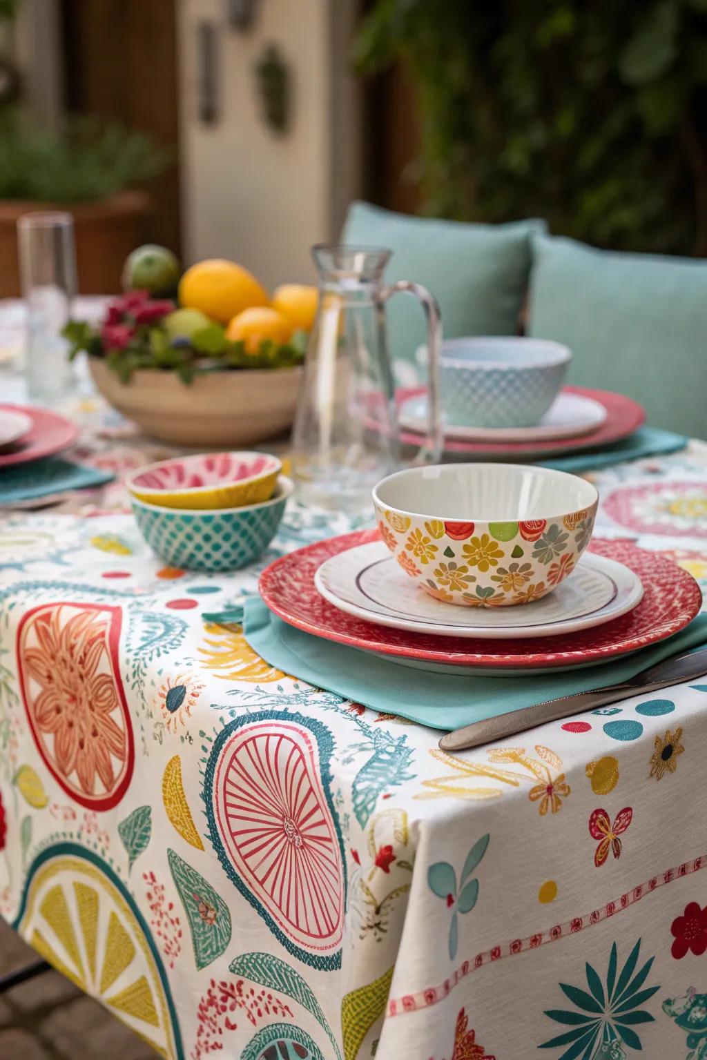 Amusing patterns inject fun and vibrancy.