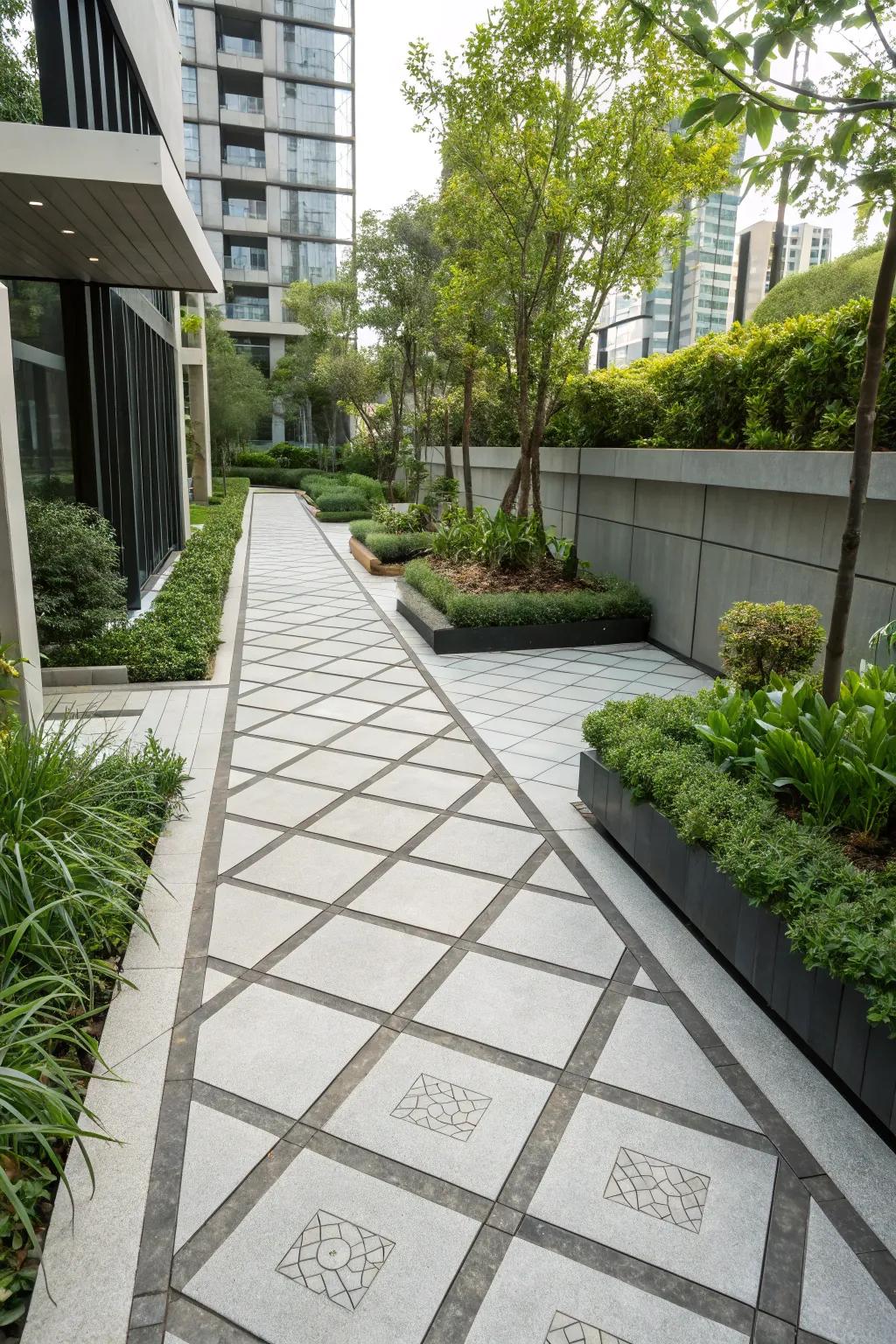 Embrace urban sophistication through a modern pattern design.