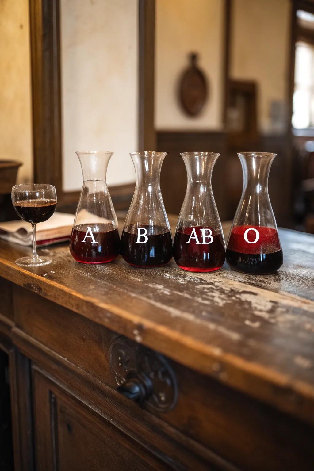 Blood code servers propose a unique theme to refreshments.