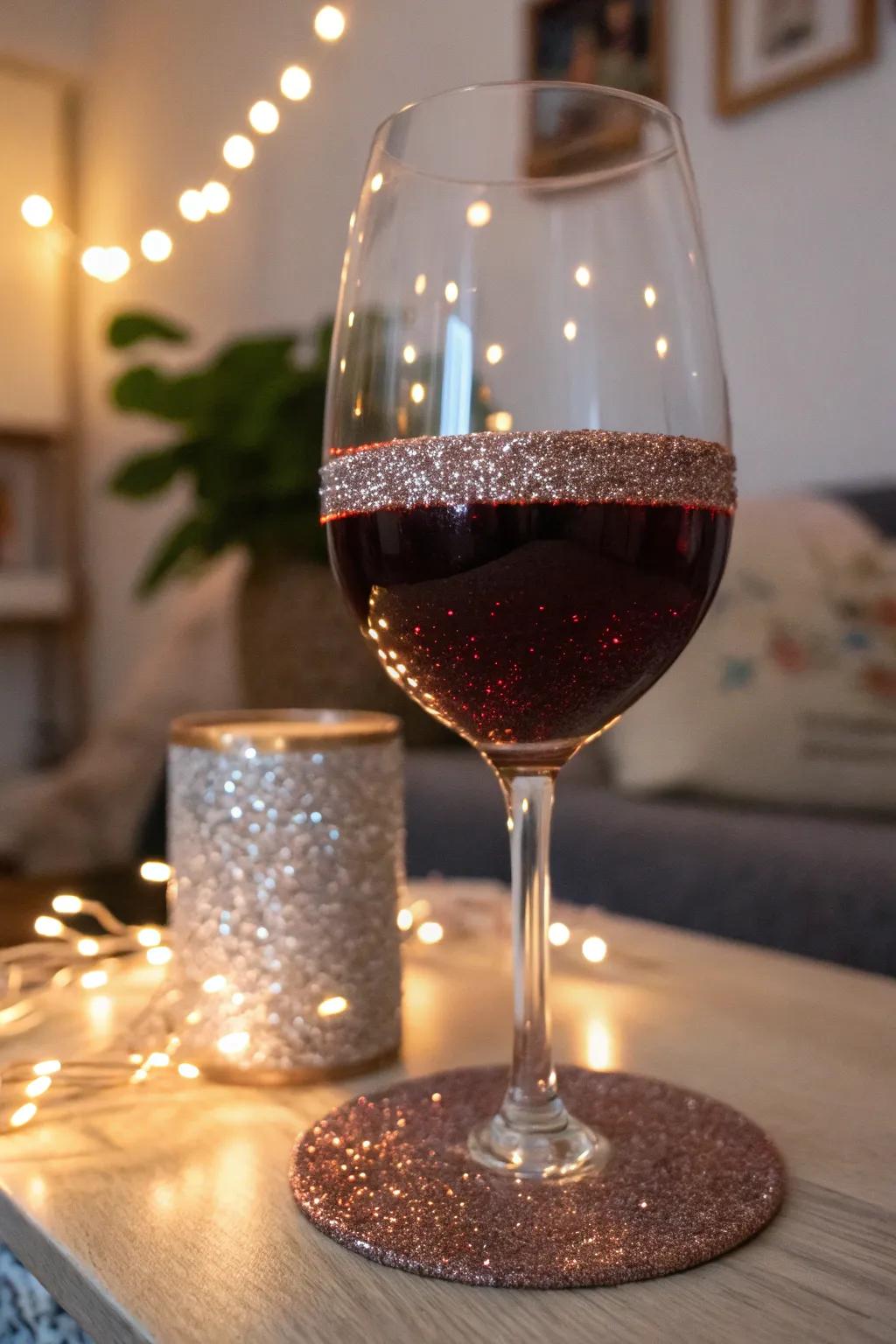 Sparkle bands add a celebratory sparkle to your wine glasses.