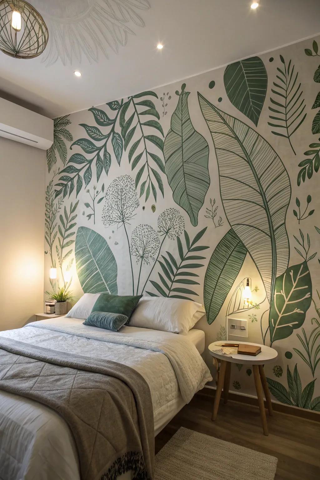 Botanical-inspired imagery introduces a revitalizing hint of the outdoors inside.