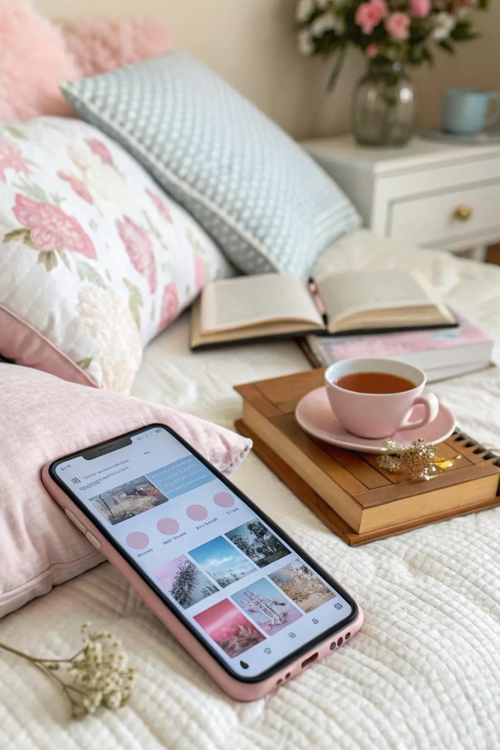 Gentle and relaxing pastel widgets for a subtle screen ambiance.