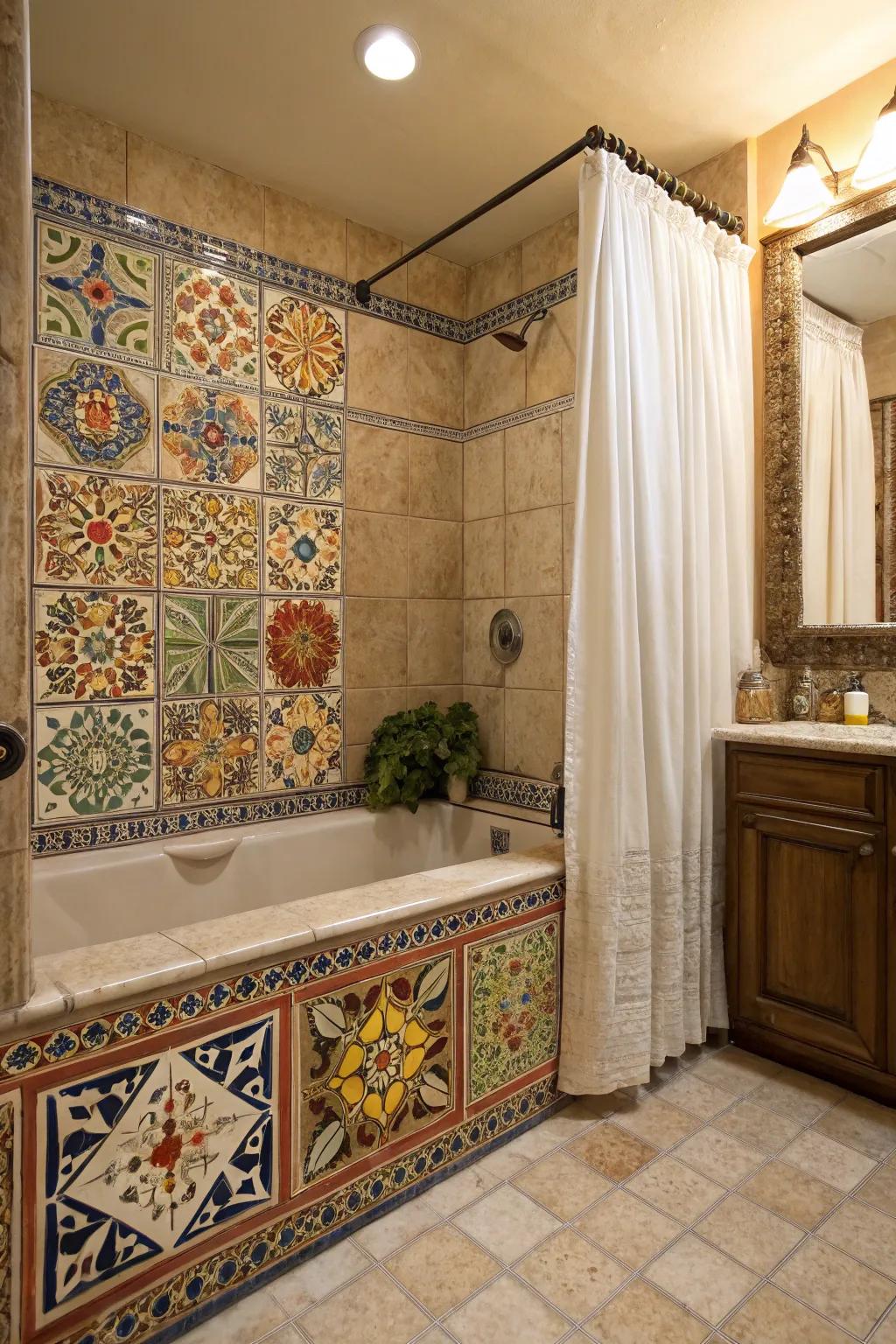 Enhance your area using stunning and detailed tile designs.