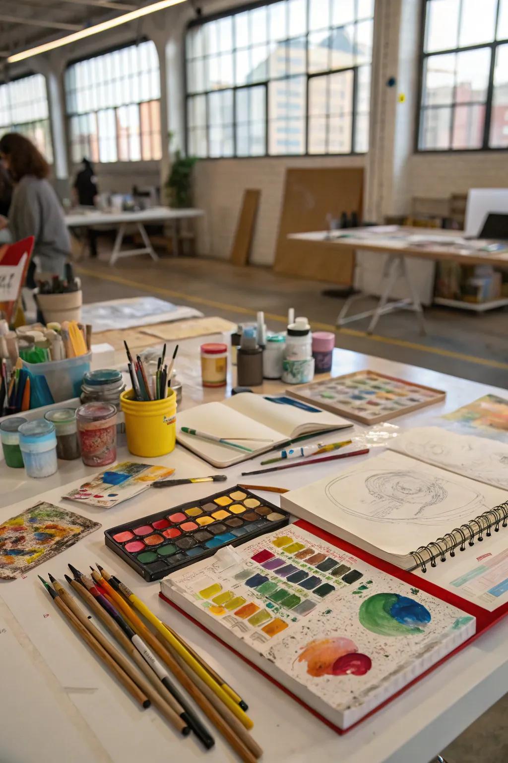 A workspace primed for your next masterpiece.