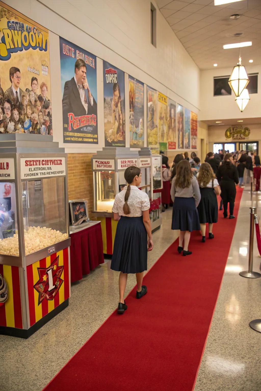 Popcorn and movies: the perfect incentive for attending.