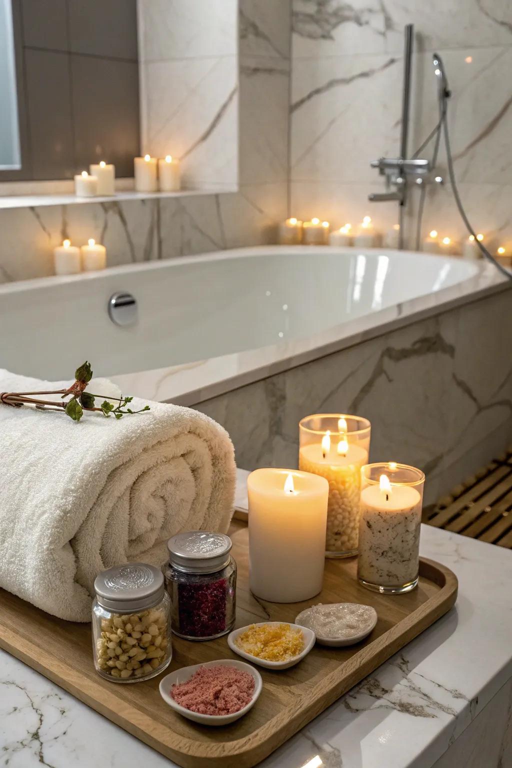 Transform her bathroom into a tranquil self-care sanctuary.
