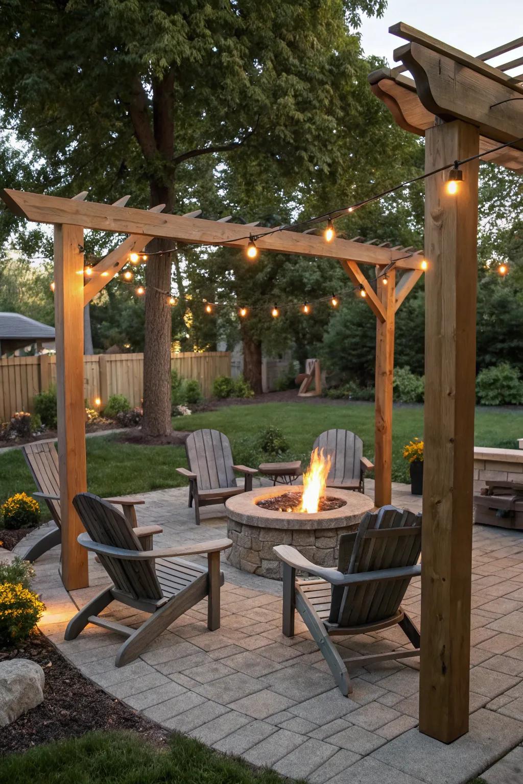 Turn your campfire zone into the best relaxation spot with these adaptable beams.