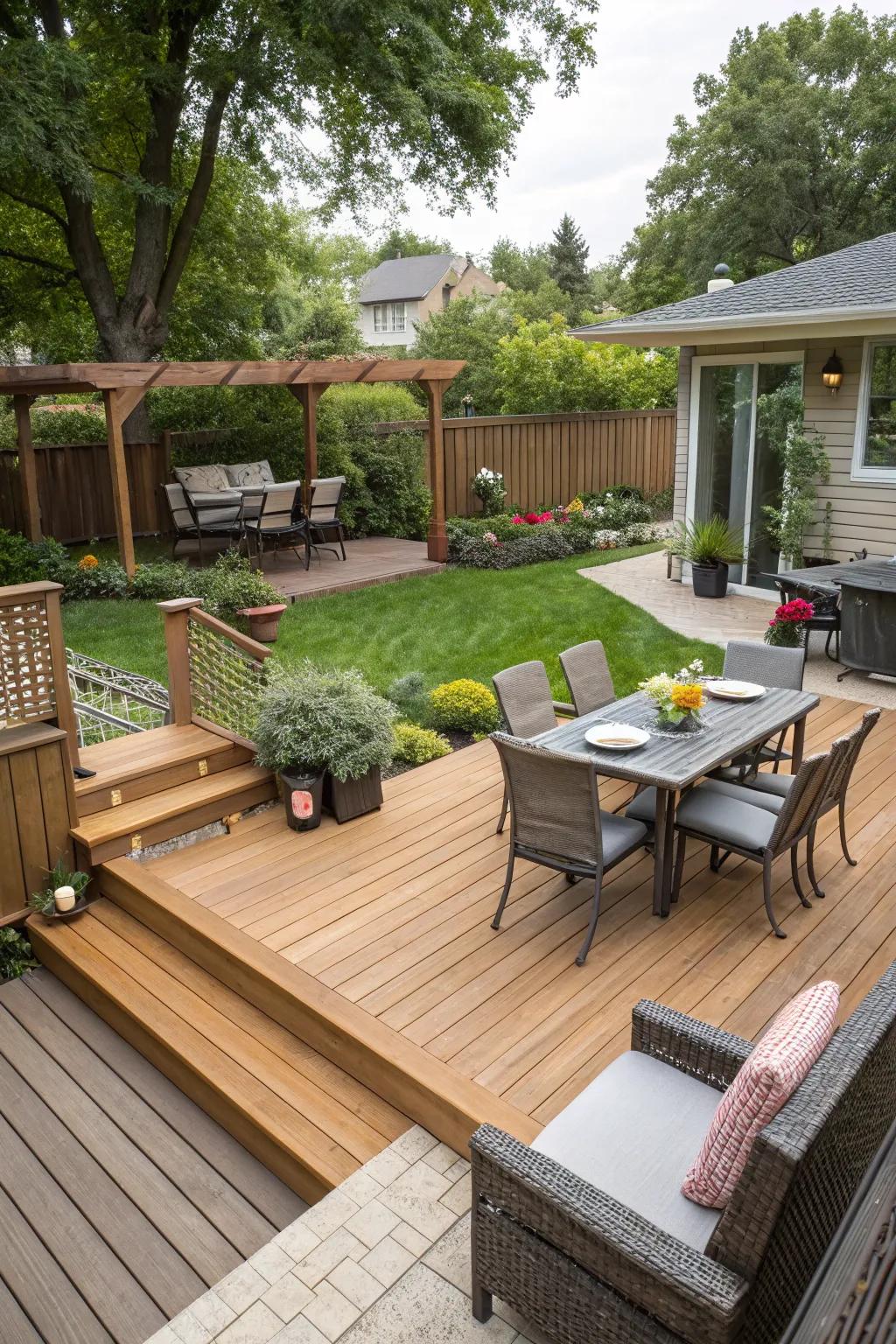 Ground boards lend composition and flair to your outdoor living area.