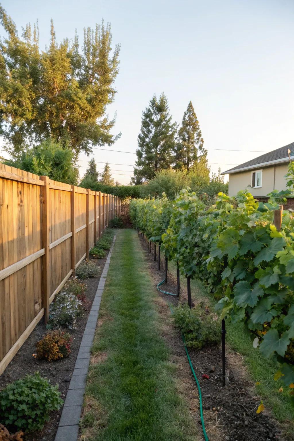 Effective vineyard plots suitable for gardens of any dimension.