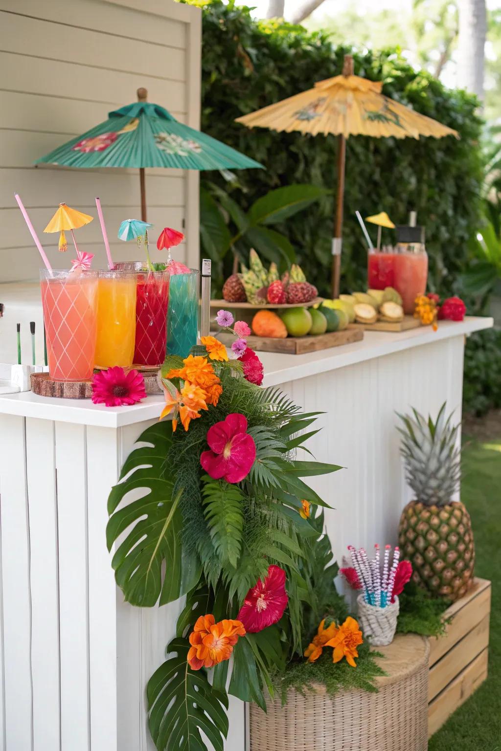 A themed mixing center makes each event truly memorable.