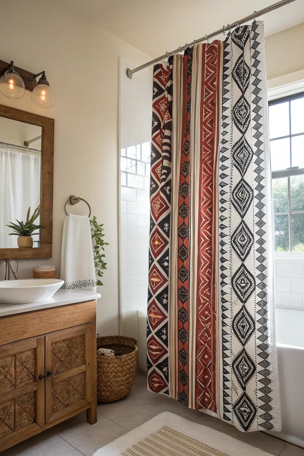 Audacious designed coverings remodel your washroom into an artistic declaration.