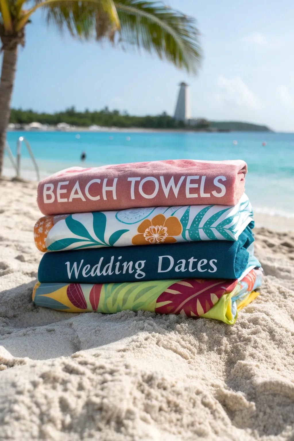 Customized beach wraps provide both usefulness and a unique personal element.