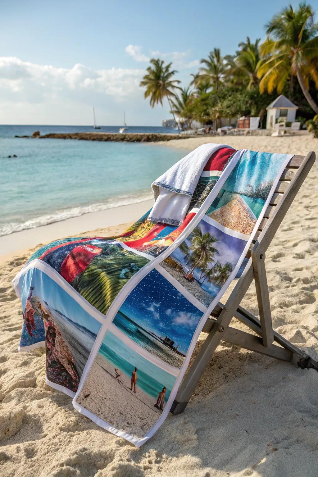 A vacation memories throw keeps your travel adventures close.