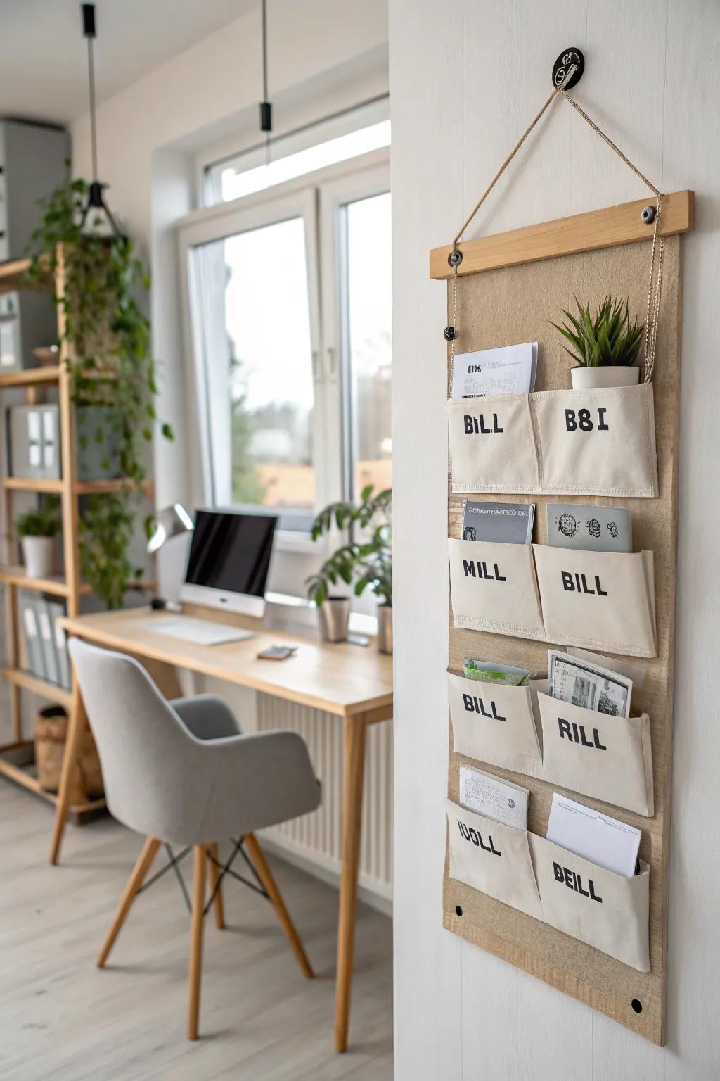 A DIY wall organizer that's both beautiful and functional.