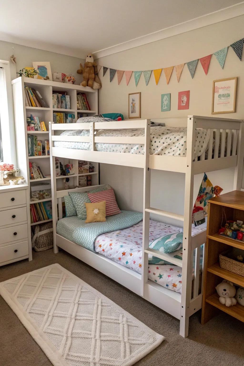 A shared area showcasing adaptable furnishings for evolving needs.