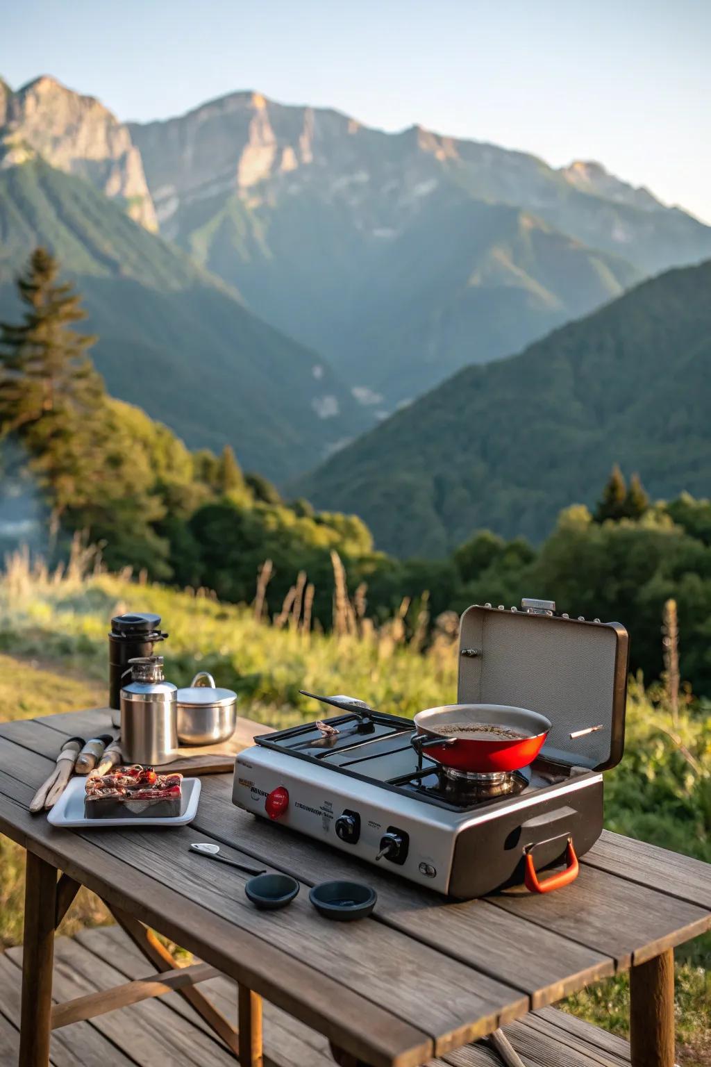 Effective and mobile cooking options for camping enthusiasts.