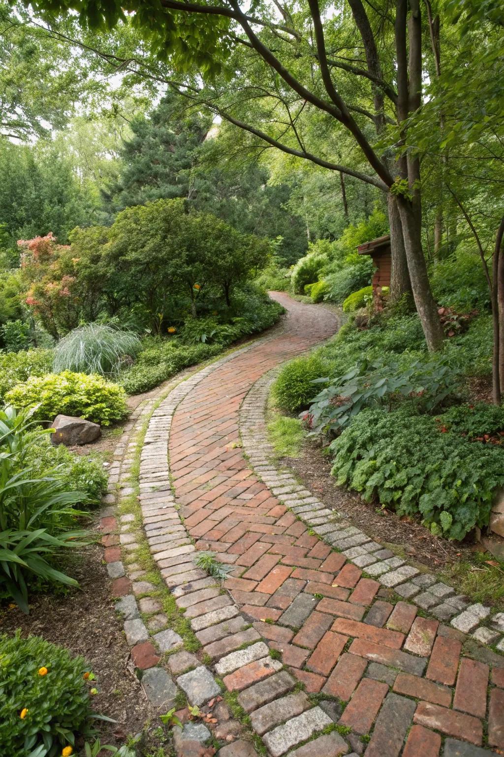 Repurposed materials bring character and sustainability to your driveway.
