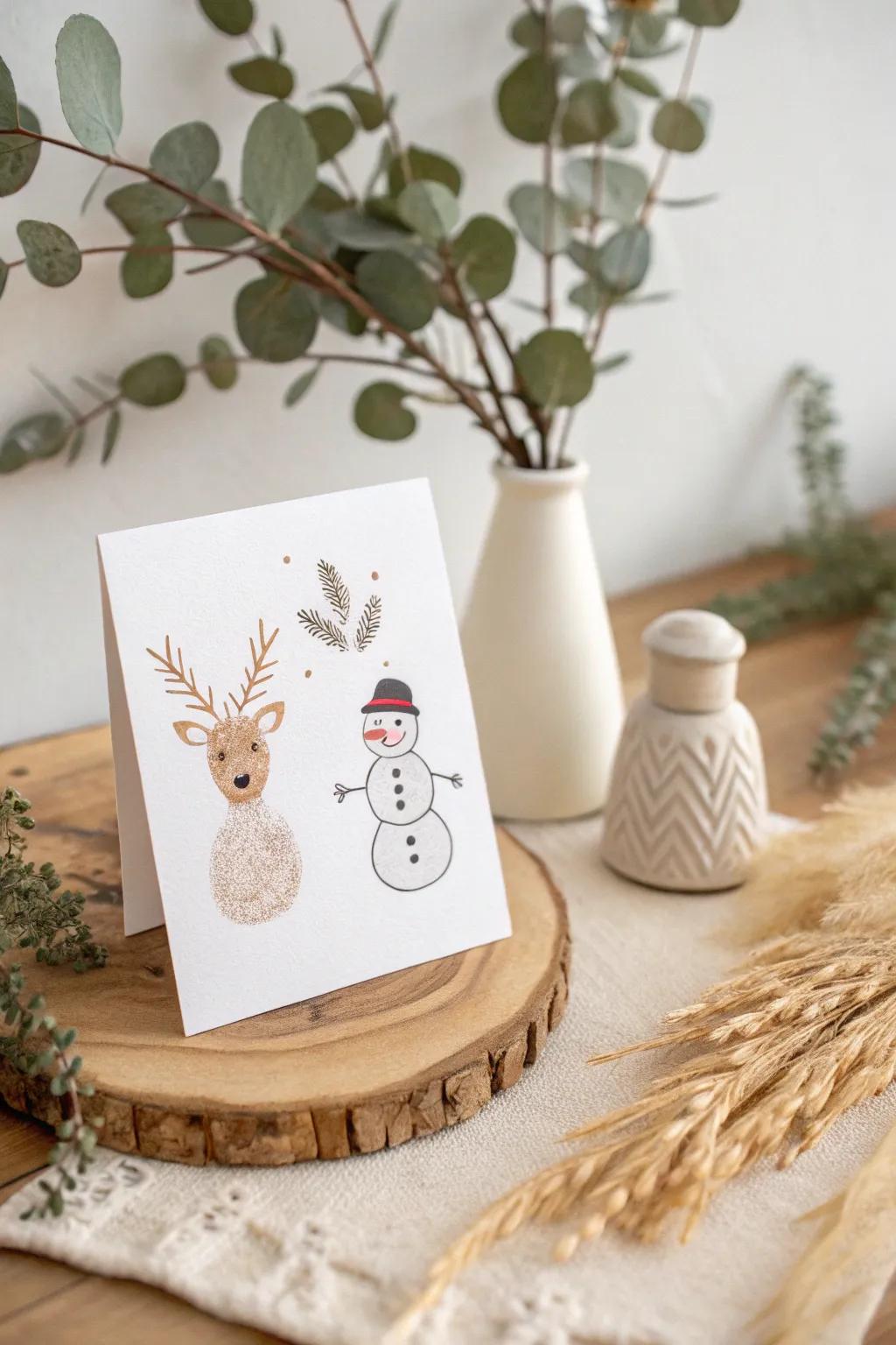 Craft your holiday happiness with digit-drawn notes—perfect for adding a unique stamp this Christmas!