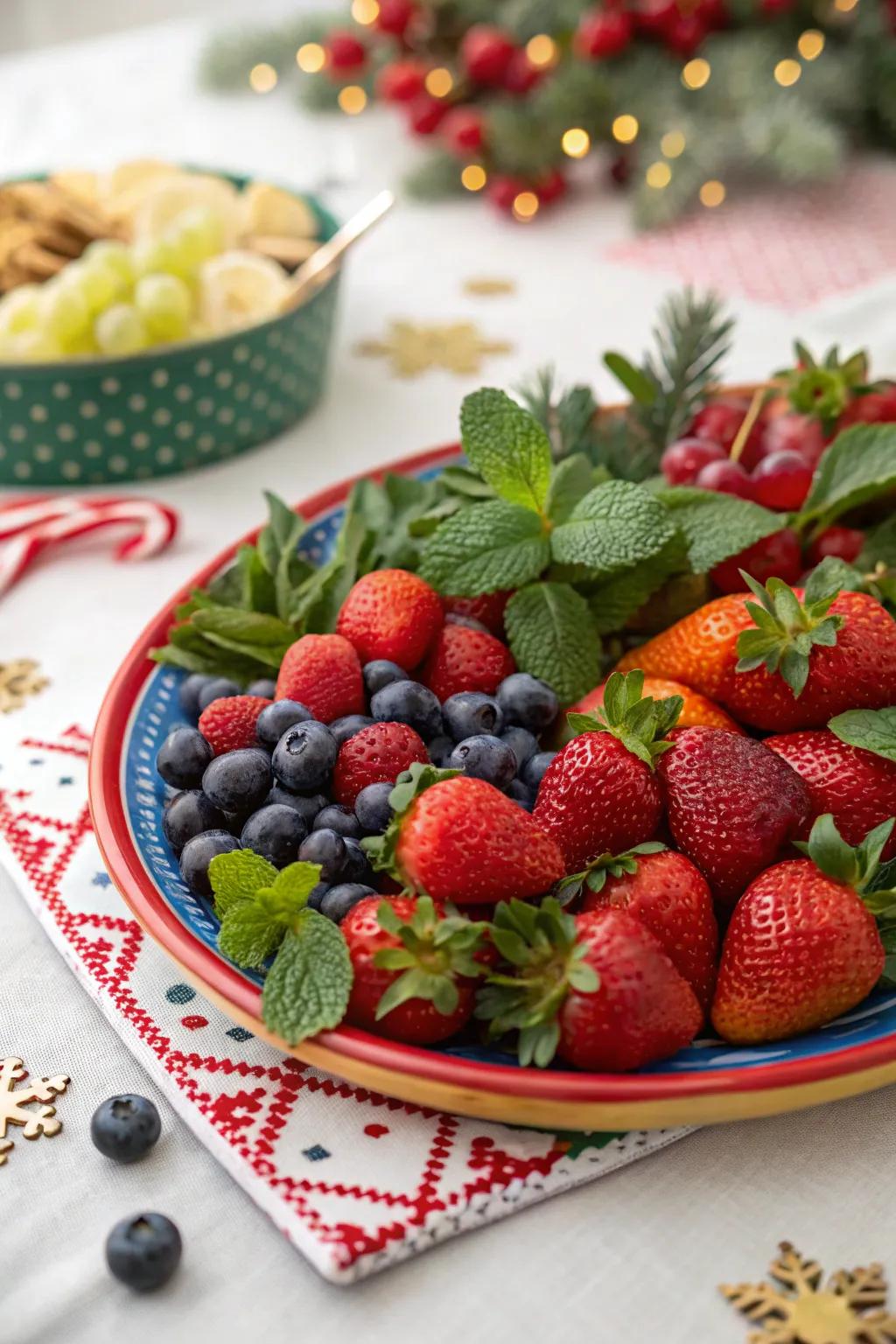 Lively fruit and berry dish perfect for the holidays.