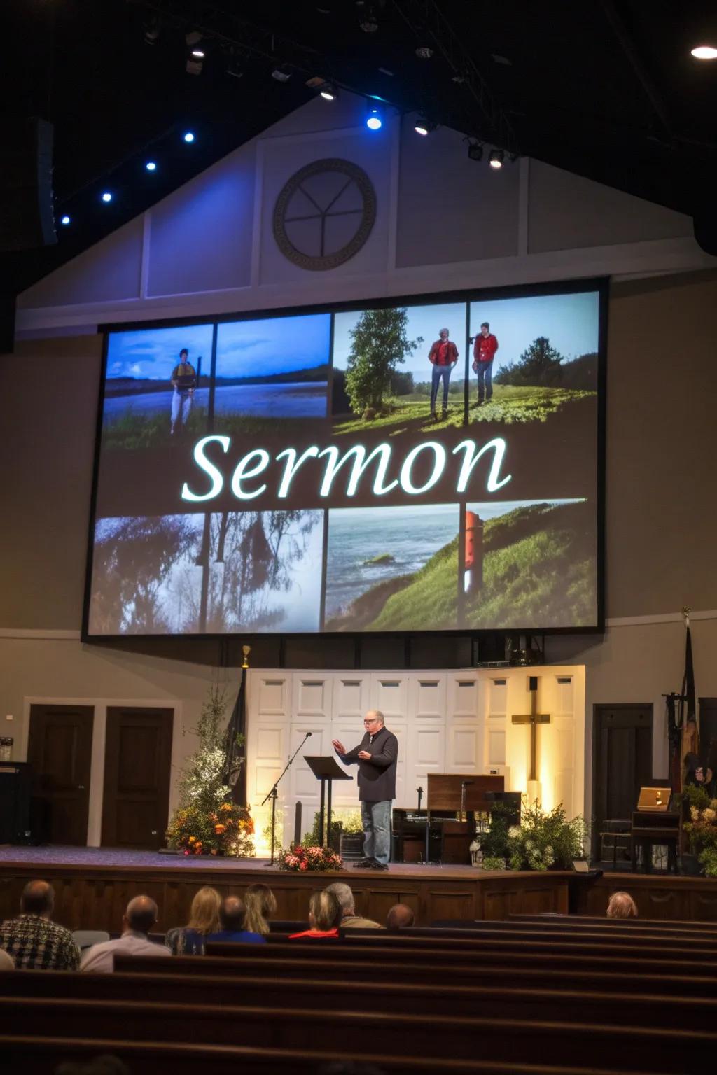 Visual displays can amplify the worship experience by offering clarity and concentration.