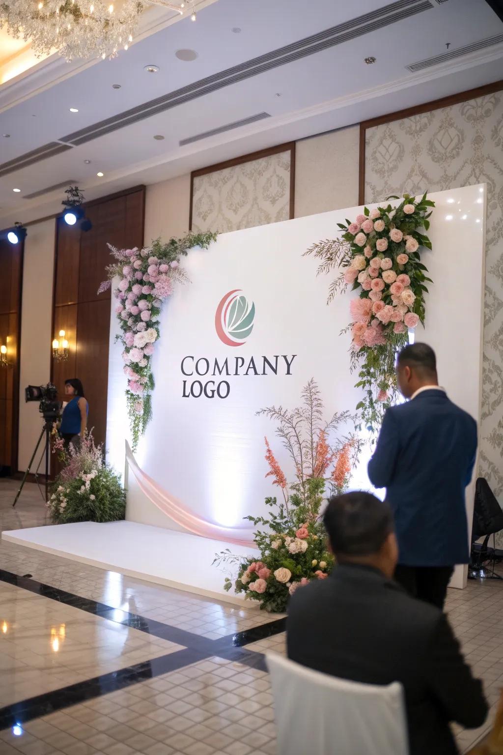 Record special moments using a customized backdrop
