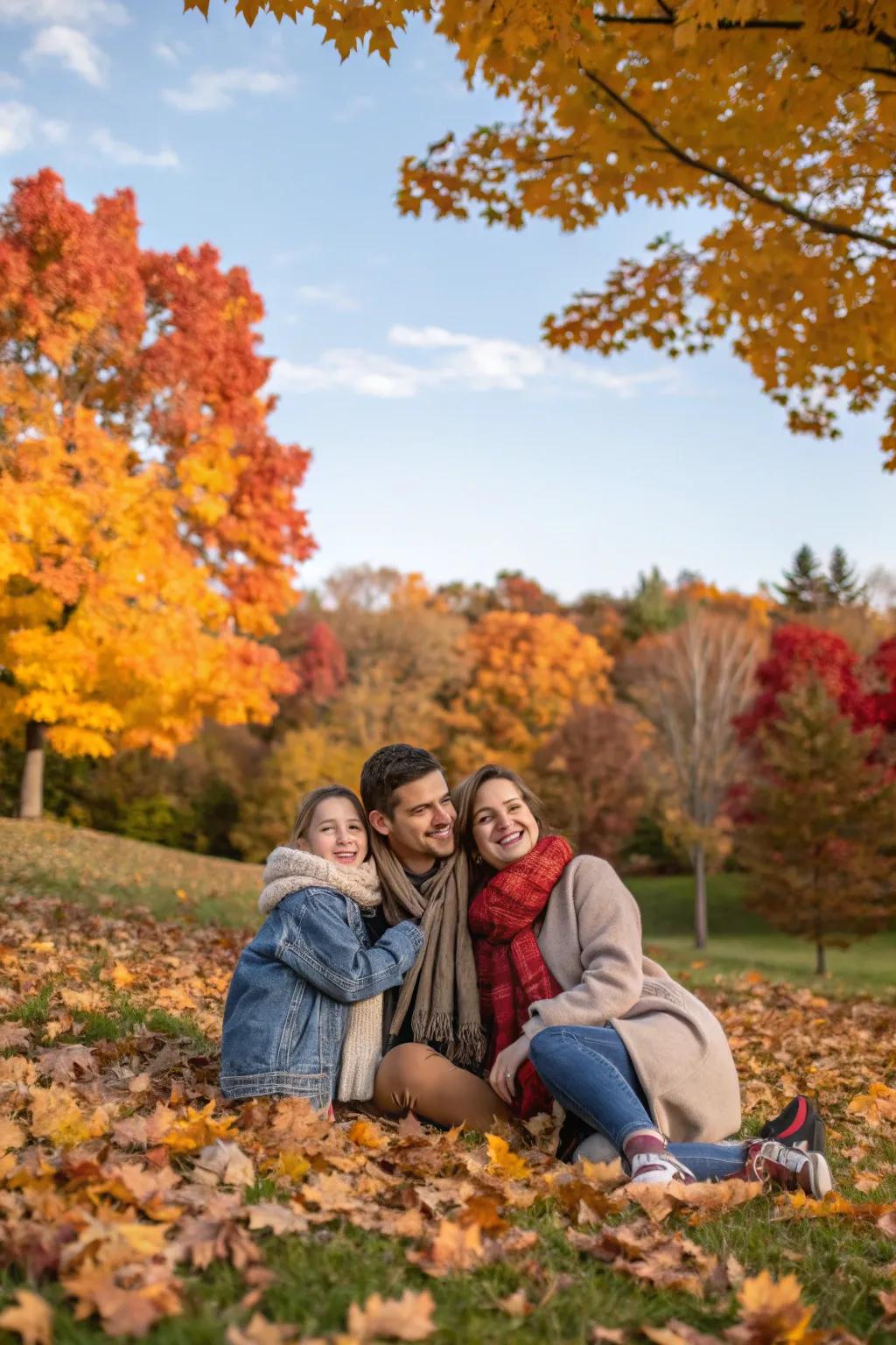 Seasonal themes inject an unmistakable vibrancy into family photography.