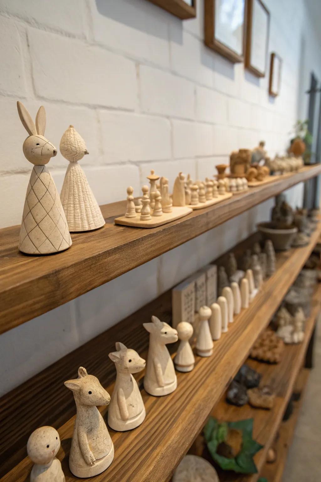 Small-scale artworks infuse charm into any nook or cranny.