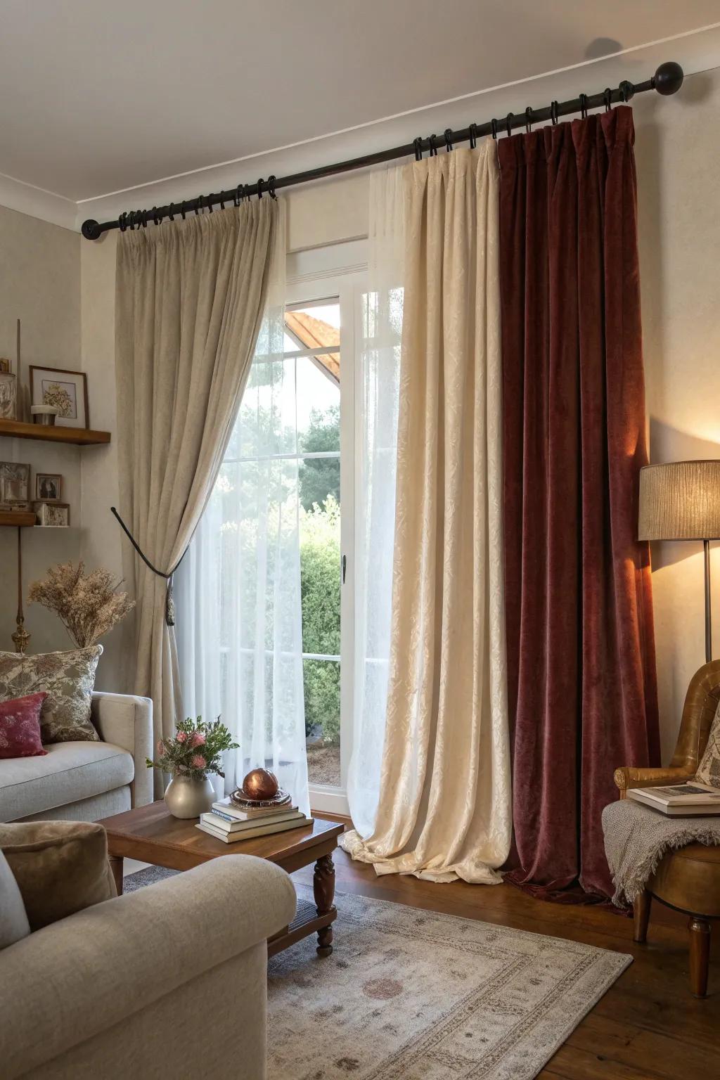Combining chenille and cotton for a textured, luxurious appearance.