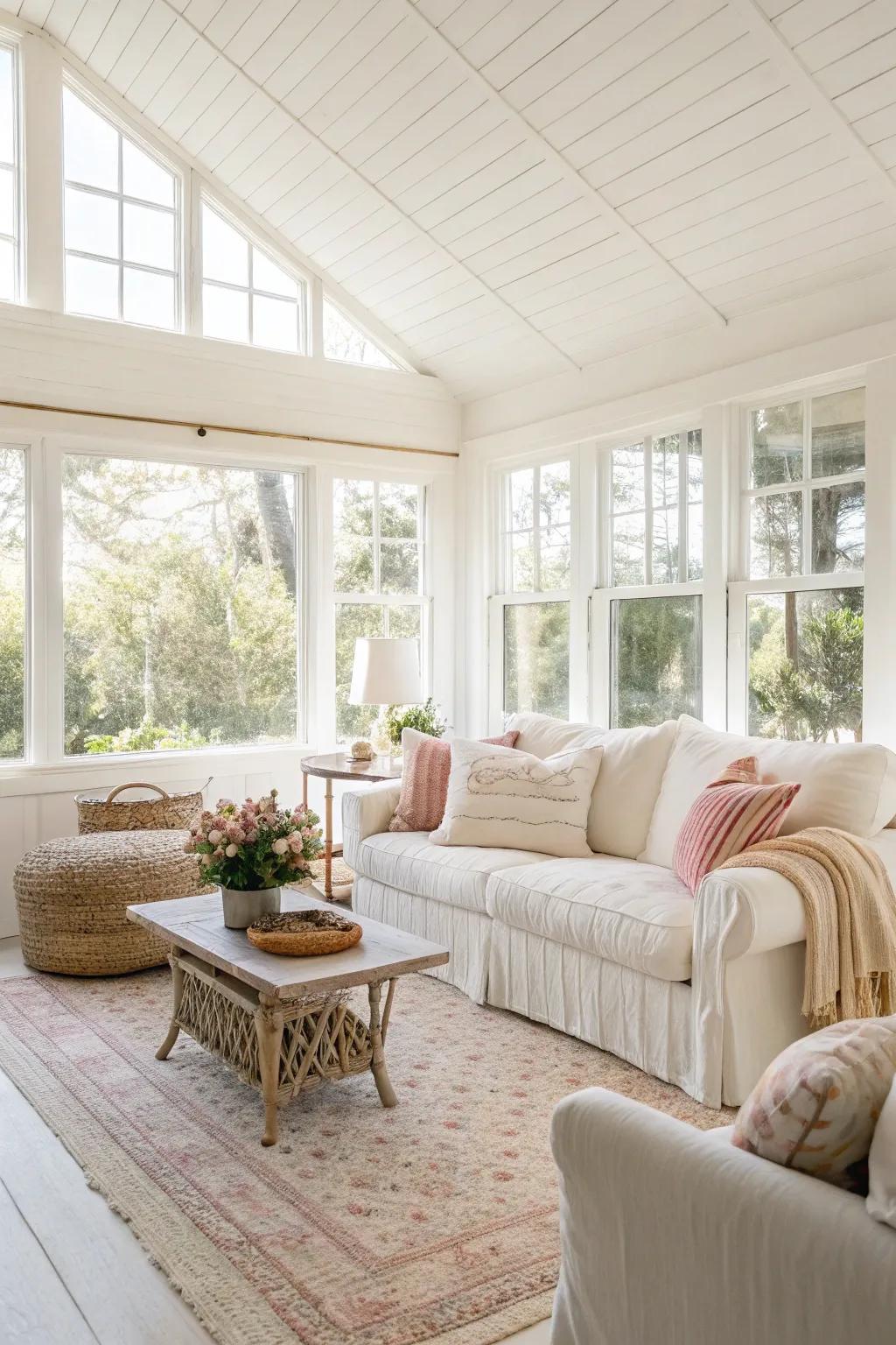 Light shades can evoke a sensation of augmented space and enhanced appeal.